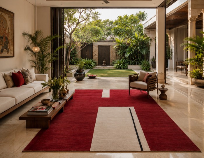 carpet on marble floor